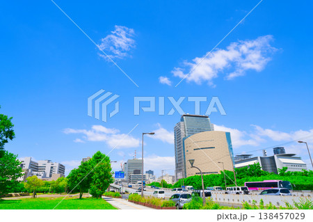 【大阪府】6月・大阪歴史博物館と大阪府警察本部 138457029