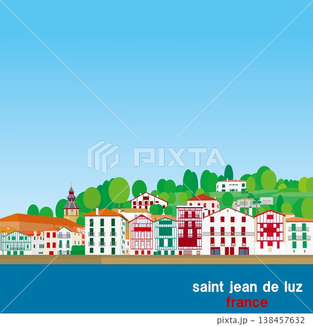 サン・ジャン・ド・リュズ　saint jean de luz　バスク　basque　フランス　春風景 138457632