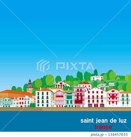 サン・ジャン・ド・リュズ　saint jean de luz　バスク　basque　フランス　春風景 138457633