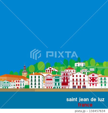 サン・ジャン・ド・リュズ　saint jean de luz　バスク　basque　フランス　春風景 138457634
