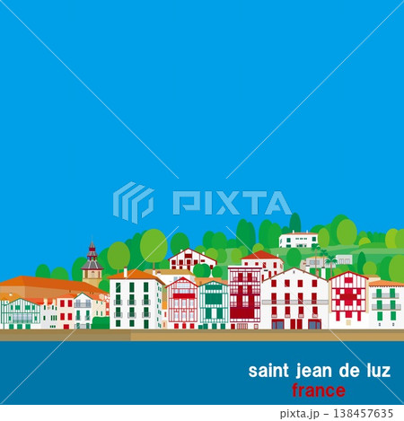 サン・ジャン・ド・リュズ　saint jean de luz　バスク　basque　フランス　春風景 138457635
