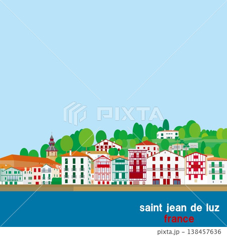 サン・ジャン・ド・リュズ　saint jean de luz　バスク　basque　フランス　春風景 138457636