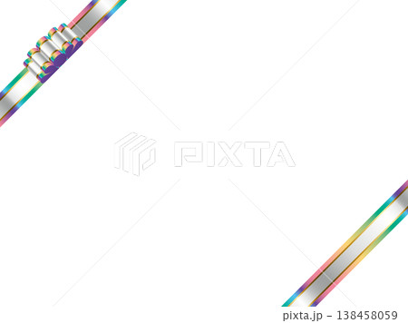 リボン波大、三色白、斜F、21虹濃 リボン波大、三色白、斜F、21虹濃 138458059