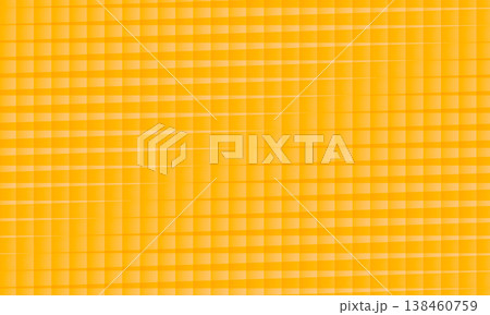 Abstract geometric yellow background with square shapes halftone texture 138460759