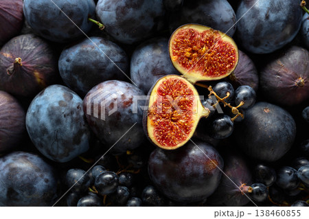 Juicy fresh blue fruits. Juicy fresh blue fruits. 138460855