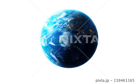 合成用地球の背景透明素材ベクター画像 138461165