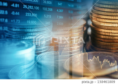 Stock market finance business, economy trend graph digital technology. Stock market finance business, economy trend graph digital technology. 138461809