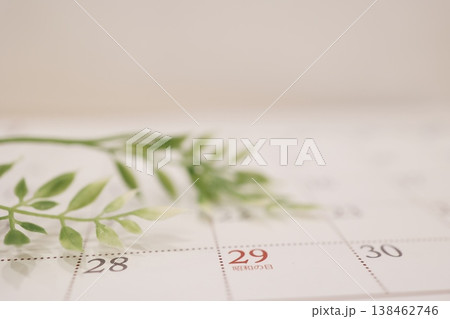 昭和の日、4月29日・カレンダーページ・ナチュラルイメージ 138462746