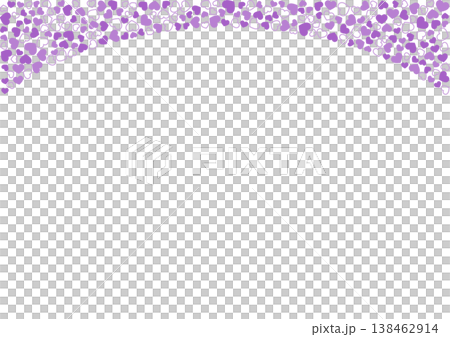 Heart pattern background Purple 3 colors Border and solid color Heart 138462914