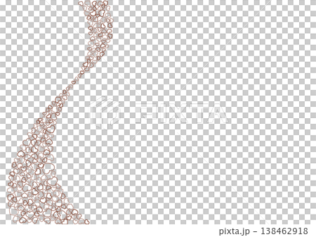 Heart pattern background, brown 3 colors, border heart 138462918