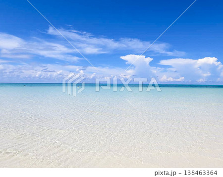白い砂浜と青い海 白い砂浜と青い海 138463364