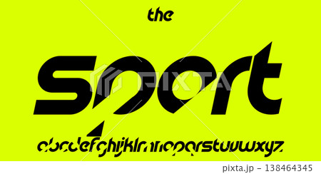 Sporty italic alphabet, wide bold font for powerful dynamic lettering, swift automotive logo, energetic daring headline, car racing branding. Vector typeset Sporty italic alphabet, wide bold font for powerful dynamic lettering, swift automotive logo, energetic daring headline, car racing branding. Vector typeset 138464345