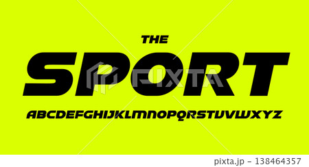 Garage service font, bold italic letters, dynamic alphabet for car racing logo and headline, automotive typography, sport game design. Vector typographic design Garage service font, bold italic letters, dynamic alphabet for car racing logo and headline, automotive typography, sport game design. Vector typographic design 138464357
