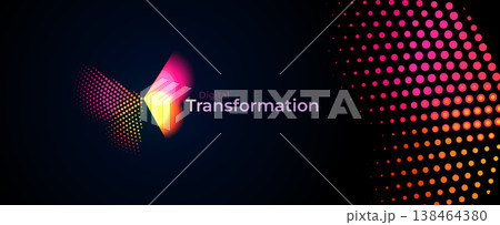 Digital Transformation Business Butterfly Logo Icon Symbol, Big Data Research Analytics Technology, AI Tech Strategy for Business Growth. Abstract Neon Insect Butterfly Robot. Vector Illustration 138464380
