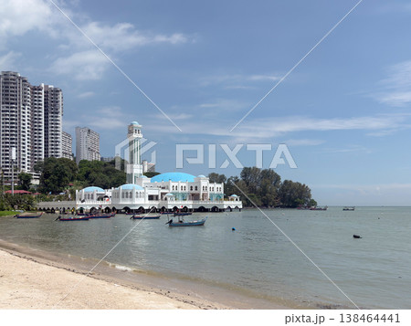 anjung Bungah Floating Mosque in Penang, Malaysia anjung Bungah Floating Mosque in Penang, Malaysia 138464441