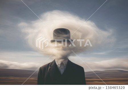 A conceptual image portraying the struggles of mental decline and the foggy nature of thoughts A conceptual image portraying the struggles of mental decline and the foggy nature of thoughts 138465320