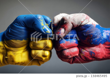 Ukrainian Russian Fists of Conflict 138465495