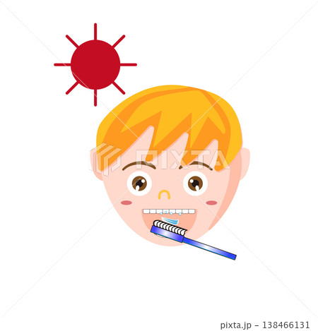 歯磨きイラスト 子供と歯ブラシ 口腔ケア デンタル 虫歯予防 健康 シンプル素材 歯磨きイラスト 子供と歯ブラシ 口腔ケア デンタル 虫歯予防 健康 シンプル素材 138466131