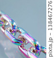 Sleek Y2K Chain With Holographic Accents on Clean Minimal Background 138467276