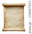 Blank Parchment Scroll Isolated on Transparent Background for Design and Creative Use 138467831