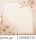 Flat Minimal Journal Background Page in Beige and Blush Tones With Subtle Floral Corners 138468331