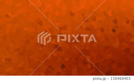 茶色オレンジ色の和紙柄イメージの背景テクスチャ　グラデーション 138468403
