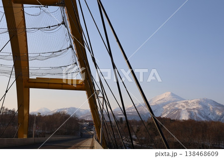 四月初旬、北海道、後志、ニセコ、青天、春来たらし、蝦夷富士、羊蹄山、ニセコ、喜茂別、倶知安、京極、 138468609