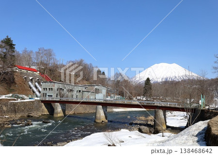 四月初旬、北海道、後志、ニセコ、青天、春来たらし、蝦夷富士、羊蹄山、ニセコ、喜茂別、倶知安、京極、 138468642