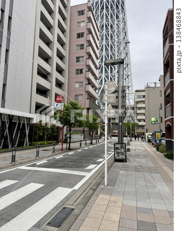 東京墨田区　押上の街並み 138468843