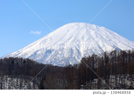 四月初旬、北海道、後志、ニセコ、青天、春来たらし、蝦夷富士、羊蹄山、ニセコ、喜茂別、倶知安、京極、 138468938