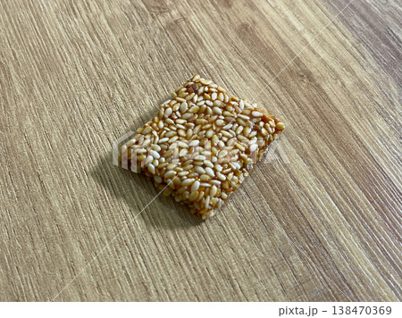 a gozibak isolated on wooden table a gozibak isolated on wooden table 138470369