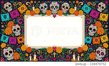 ディア・デ・ムエルトスフレーム 138470732