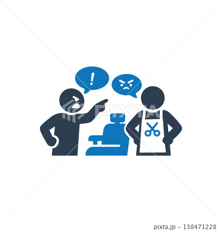 Service Counter Complaint icon Service Counter Complaint icon 138471228