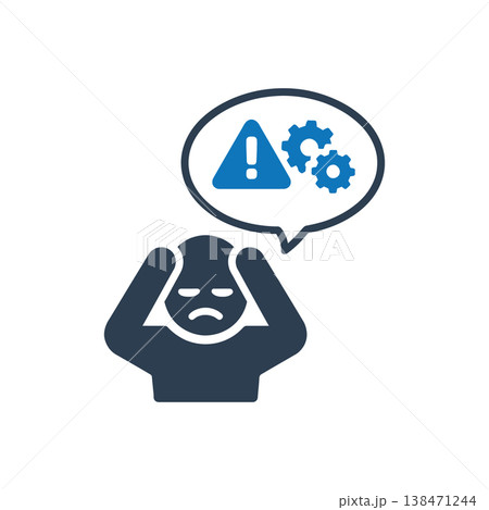 Technical Issue Stress icon 138471244