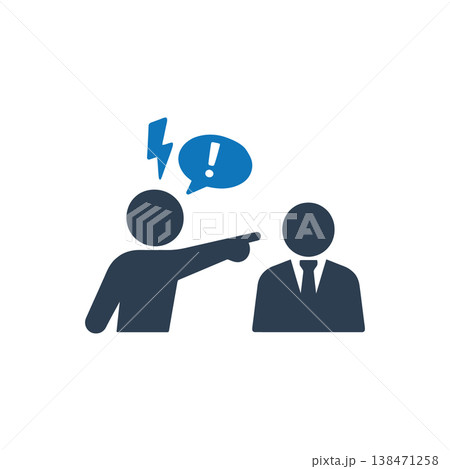 Manager Blame Dispute icon 138471258