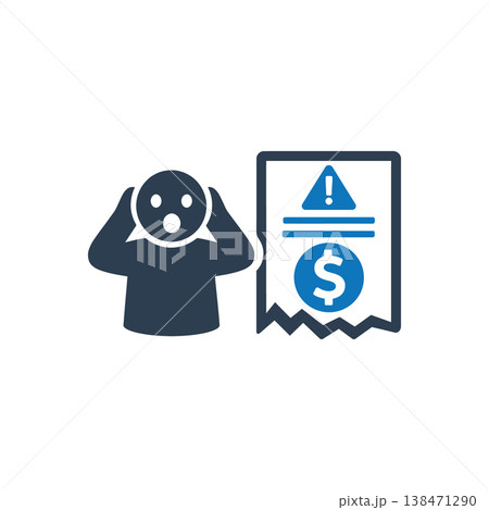 Billing Shock Alert icon Billing Shock Alert icon 138471290