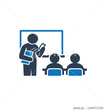 Teacher Distracted by Smartphone Icon Teacher Distracted by Smartphone Icon 138471350