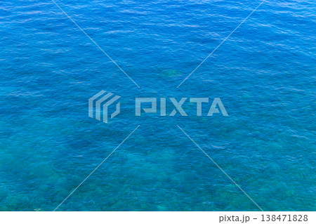 Blue water texture background. Surface of the sea Blue water texture background. Surface of the sea 138471828