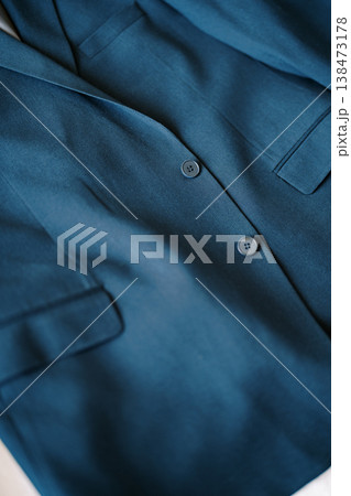 Premium Tailored Blazer Featuring Matte Buttons And Sleek Design Premium Tailored Blazer Featuring Matte Buttons And Sleek Design 138473178