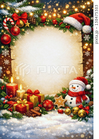 Festive Christmas Holiday Scene Festive Christmas Holiday Scene 138475383
