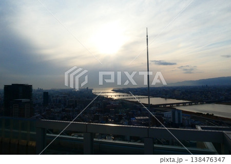 大阪の夕陽 大阪の夕陽 138476347