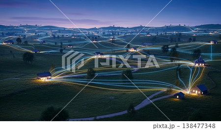 夜景と墓標、日本の未来 138477348