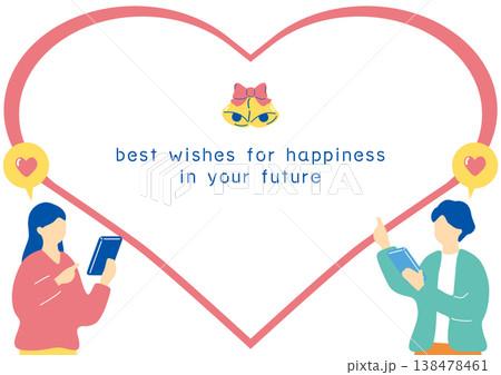 スマホで出会いを探す男女 スマホで出会いを探す男女 138478461