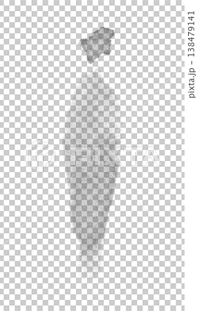 【透明背景】人物剪影墨水畫 138479141