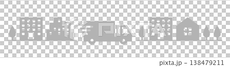 お急ぎ便トラックのアイコンイラスト素材・灰色 138479211