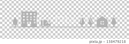 シンプルで使いやすい配送トラックの図案・灰色 138479218