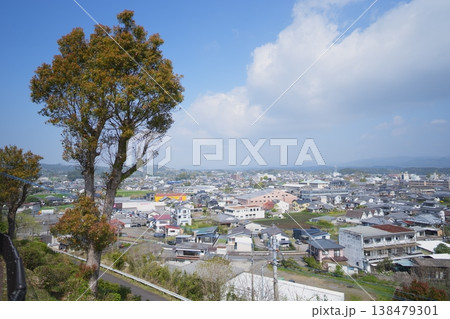 宮崎県小林市の永田平公園から見た小林市内 138479301