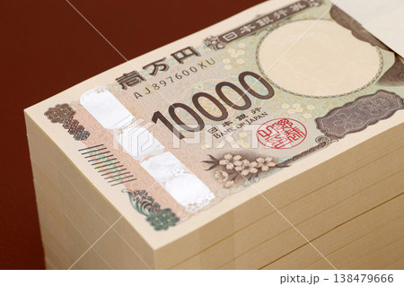 一万円札の束 一万円札の束 138479666