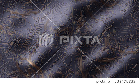 3D illustration top down view cartographic artwork 138479835