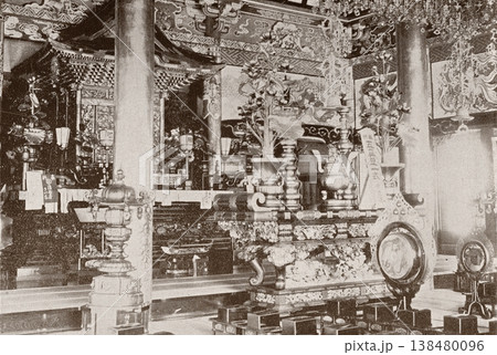 古写真 1894年 東京 池上本門寺の仏壇 古写真 1894年 東京 池上本門寺の仏壇 138480096